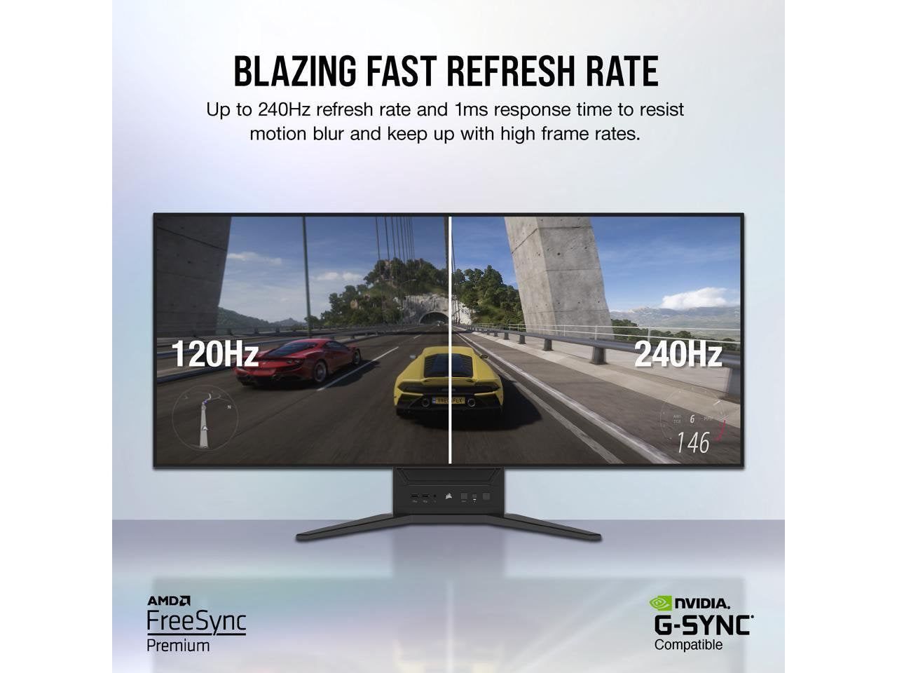 XENEON FLEX 45WQHD240 45-Inch OLED (3440 X1440) 240Hz Bendable Gaming Display - G-SYNC Compatible - Freesync™ Premium