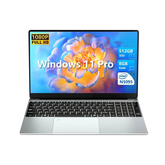 Yepbook 15.6In Laptop,8Gb RAM, 256GB SSD, Intel Celeron N5095, Windows 11 Pro Laptops Computers, Cooling System,38000Mwh Battery, Fingerprint